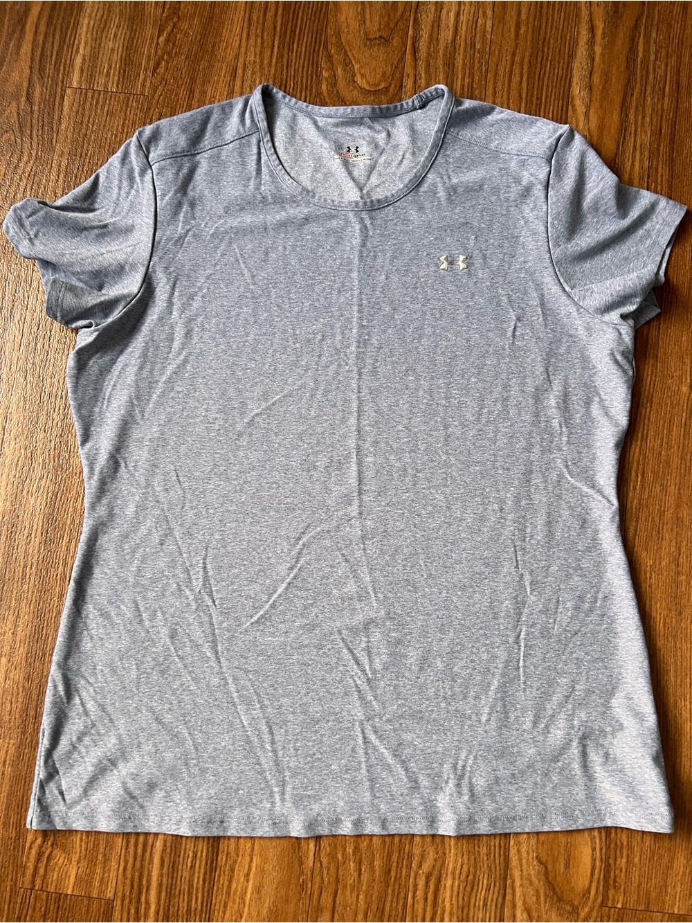 Under Armour Women's Light Heather Gray Short Sleeve Performance Tee